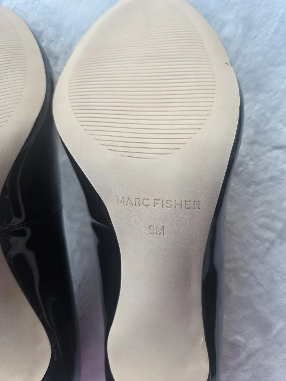 Marc Fisher Black Patent Leather Stiletto Pumps Size 9M